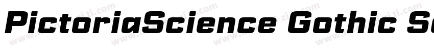 PictoriaScience Gothic SemiBold SmE字体转换
